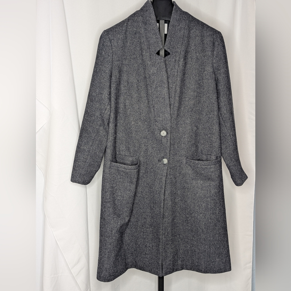 Old Navy Charcoal Herringbone Coat Size XXL